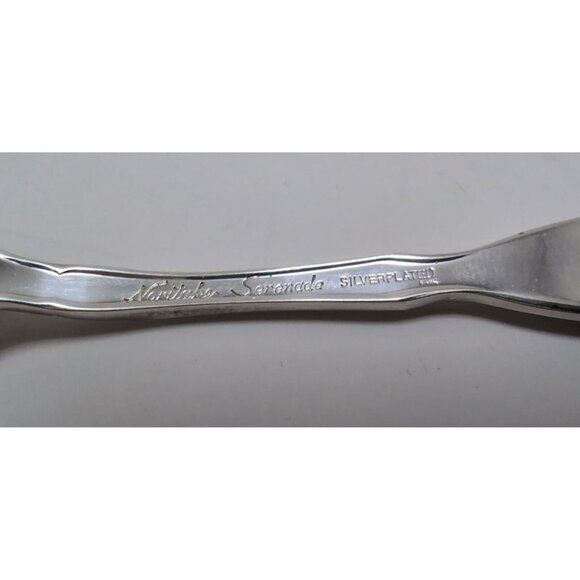 Vintage Noritake Silver Serenade Silverplate Demitasse Spoon 4 3/8" - Picture 12 of 13